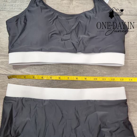 Adisputent Crop Bikini Swimsuit Size M - Picture 5 of 7